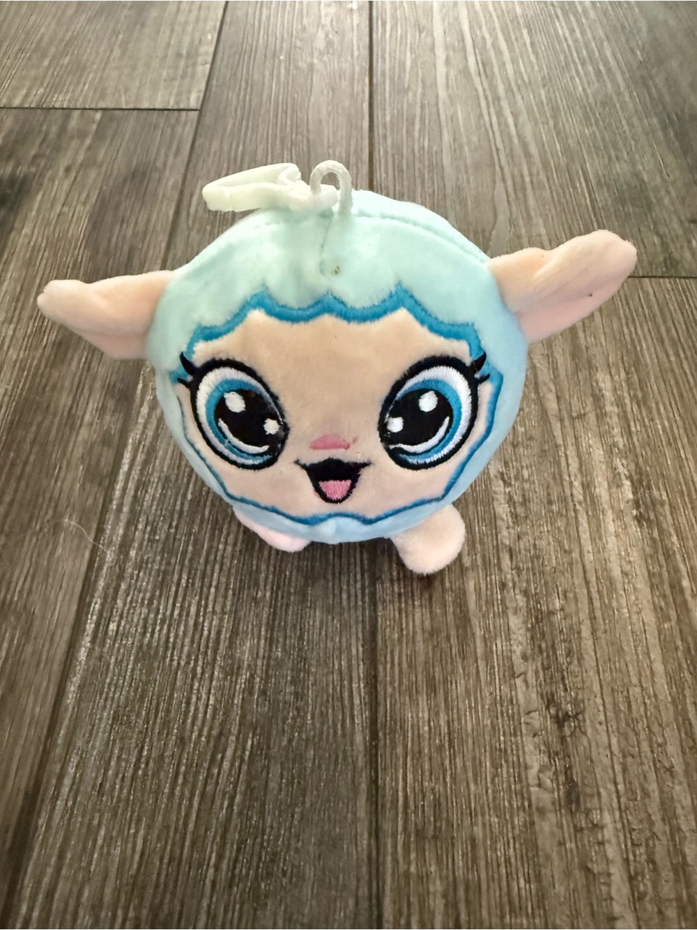 Fluffy Friends Lamb stress ball keychain